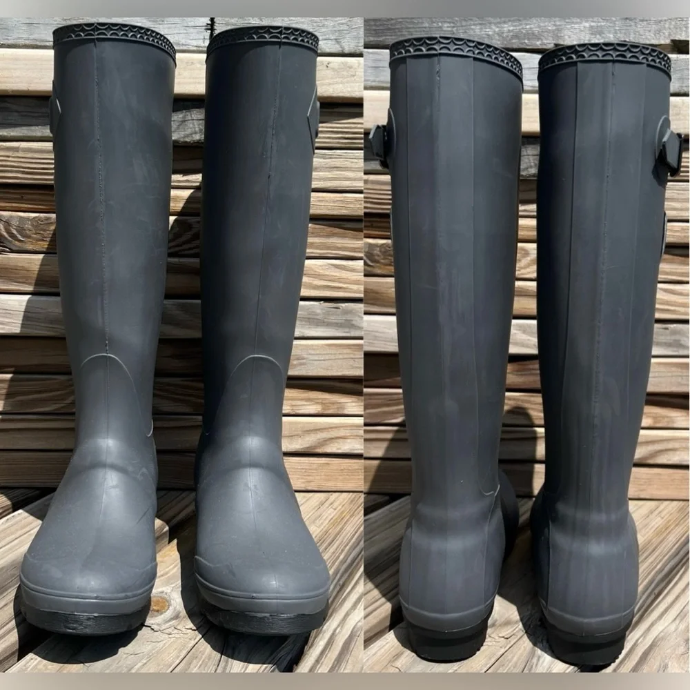 - Kamik Sz 8 Jennifer Charcoal Rainboots! EUC!